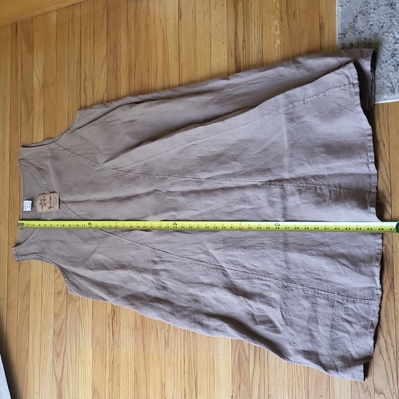 MATCH POINT USA 100% New With Tags Linen full length tank dress SZ XL - Picture 10 of 11